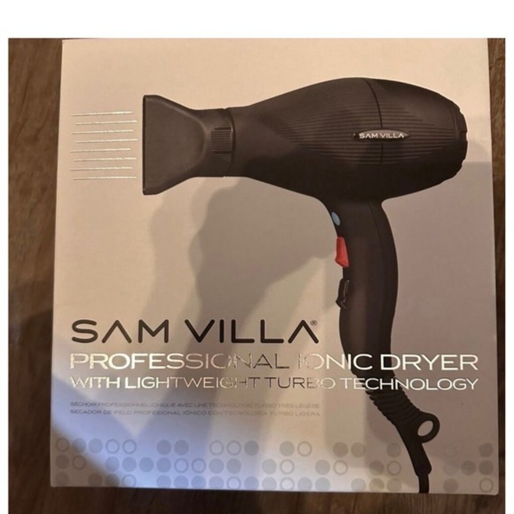 Sam Villa Professional Ionic Dryer Lightweight Turbo Technology hair